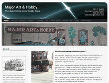 Tablet Screenshot of majorartandhobby.com